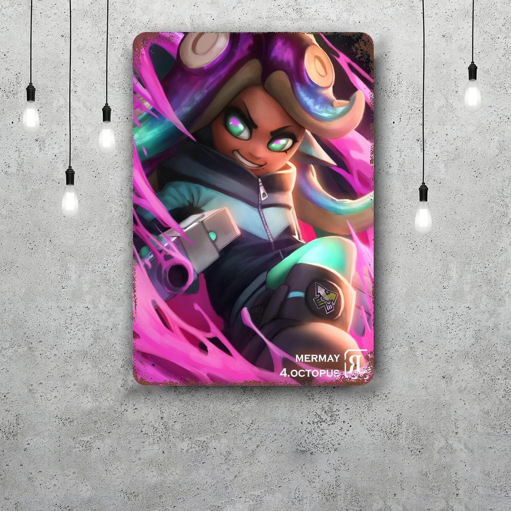 octo expansion video games Vintage Metal Tin Signs Posters Decor Retro Metal Plaque Wall Art Decor for Garage Bar