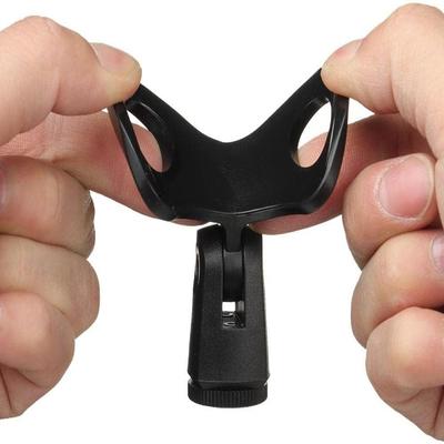 Universal Microphone Clip Rotatable Handheld Mic Mount Holder Durable Mic Stand Clip Wireless/ Wired Mic
