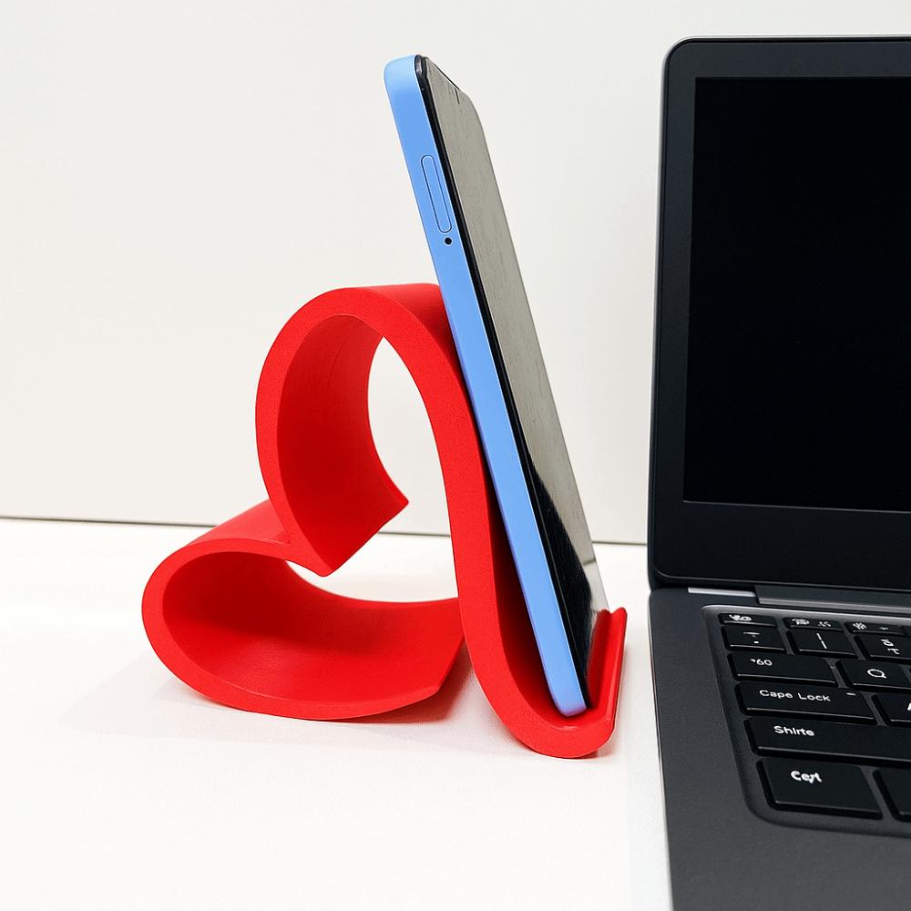 Anti-slip Heart Shaped Phone Stand PLA Girl Desk Lazy Bracket  Desk Tablet Phone
