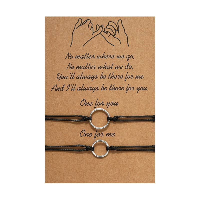 Neues Charm-Armband für Freundschaftspaare, 2 Stück/Set, Vulkanstein-Armband, Perlenarmbänder, Frauen, Mann, glücklicher Wunschschmuck