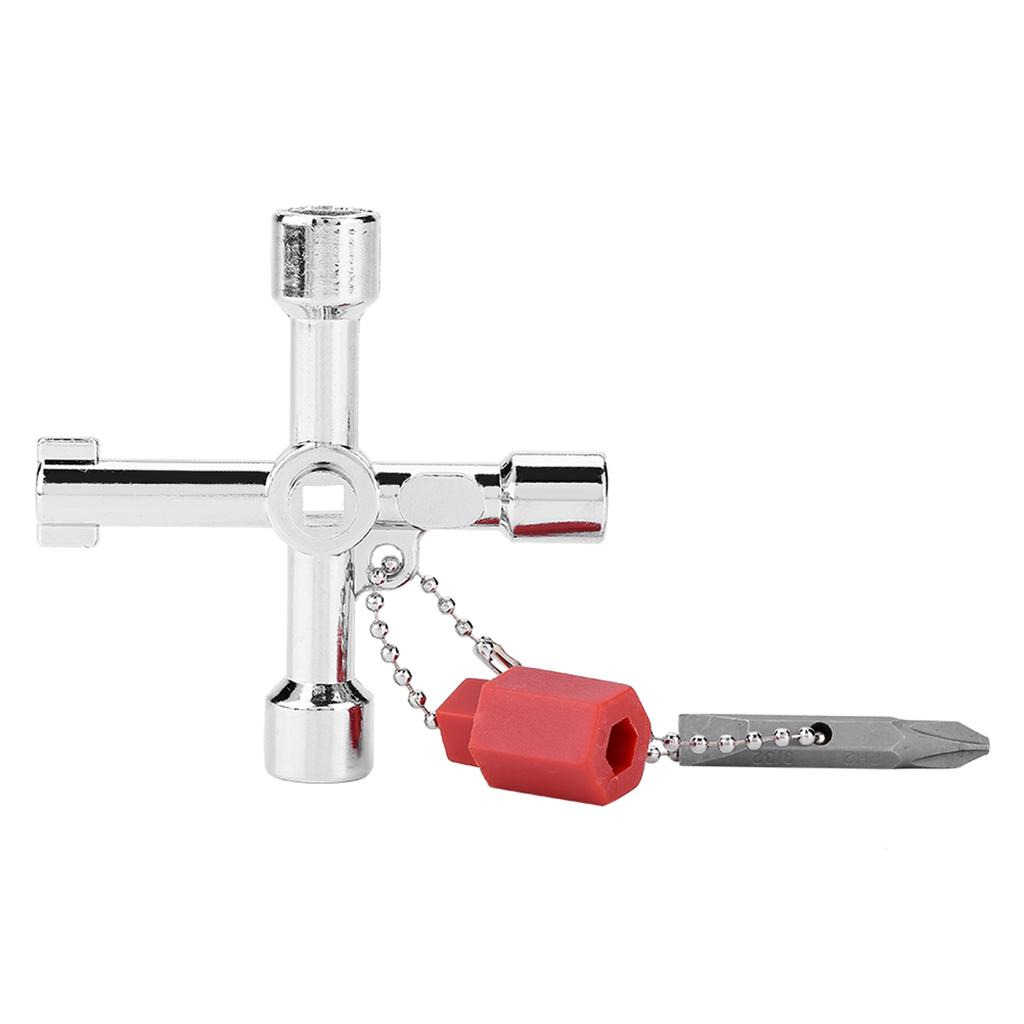 4 Way Multi functional Universal Cross Key with Bit Zinc Alloy Plumbers ...
