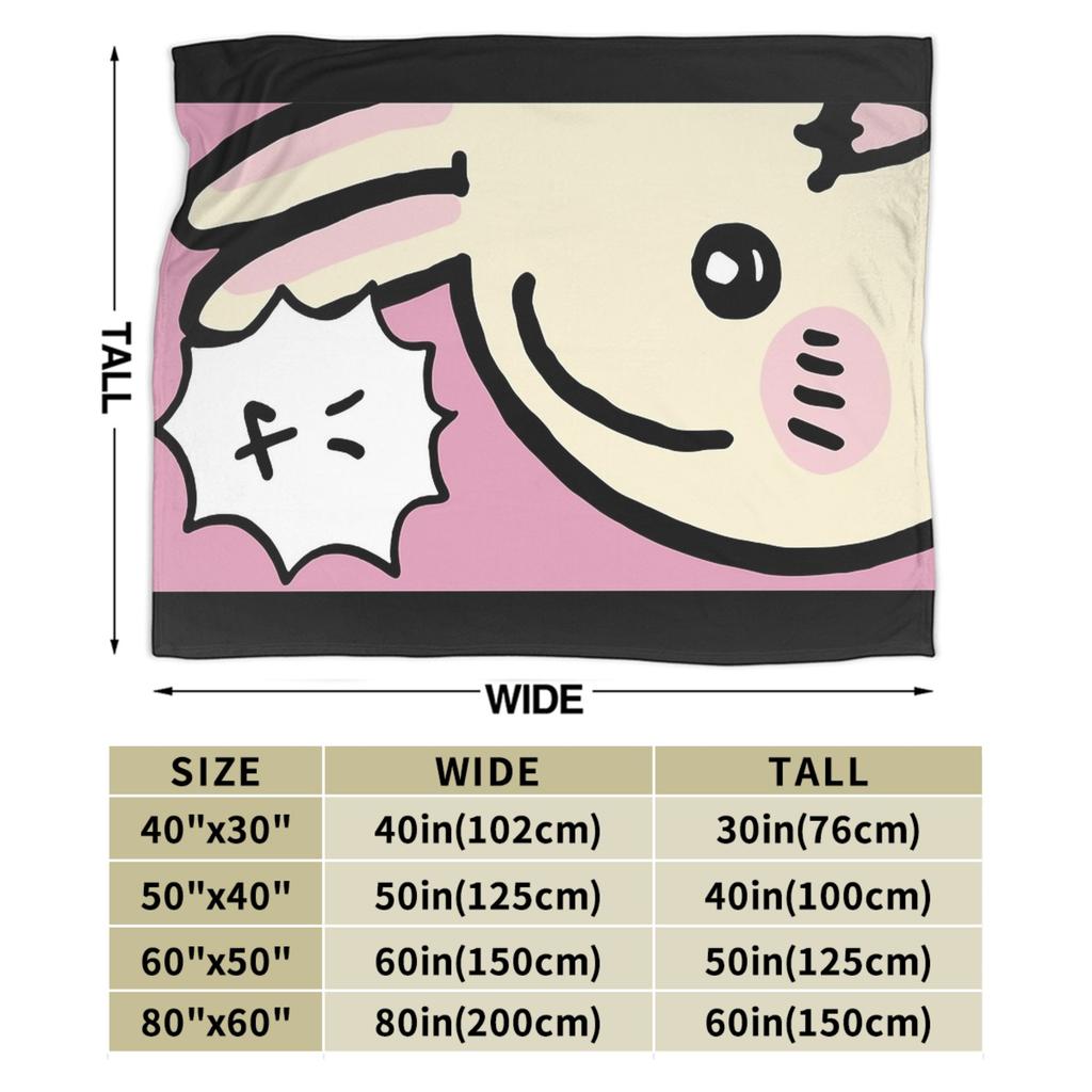 Peek a Boo Usagi Chiikawas Hachiware Blanket Fleece Spring Autumn Ultra-Soft Throw Blankets for Bed Bedroom Bedding Throws