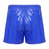 S-3XL Mens Sports Swimming Shorts Waterproof Fabric Elastic Drawstring Waistband Integrated Briefs for Workout Wrestling