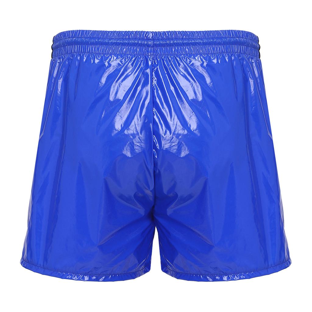S-3XL Mens Sports Swimming Shorts Waterproof Fabric Elastic Drawstring Waistband Integrated Briefs for Workout Wrestling