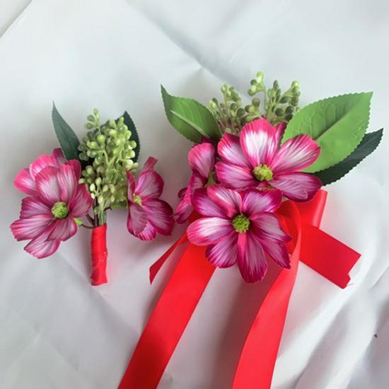 Свадебная бутоньерка и браслет в лесном стиле для невесты, подружки невесты, жениха, декор для банкета и церемонии