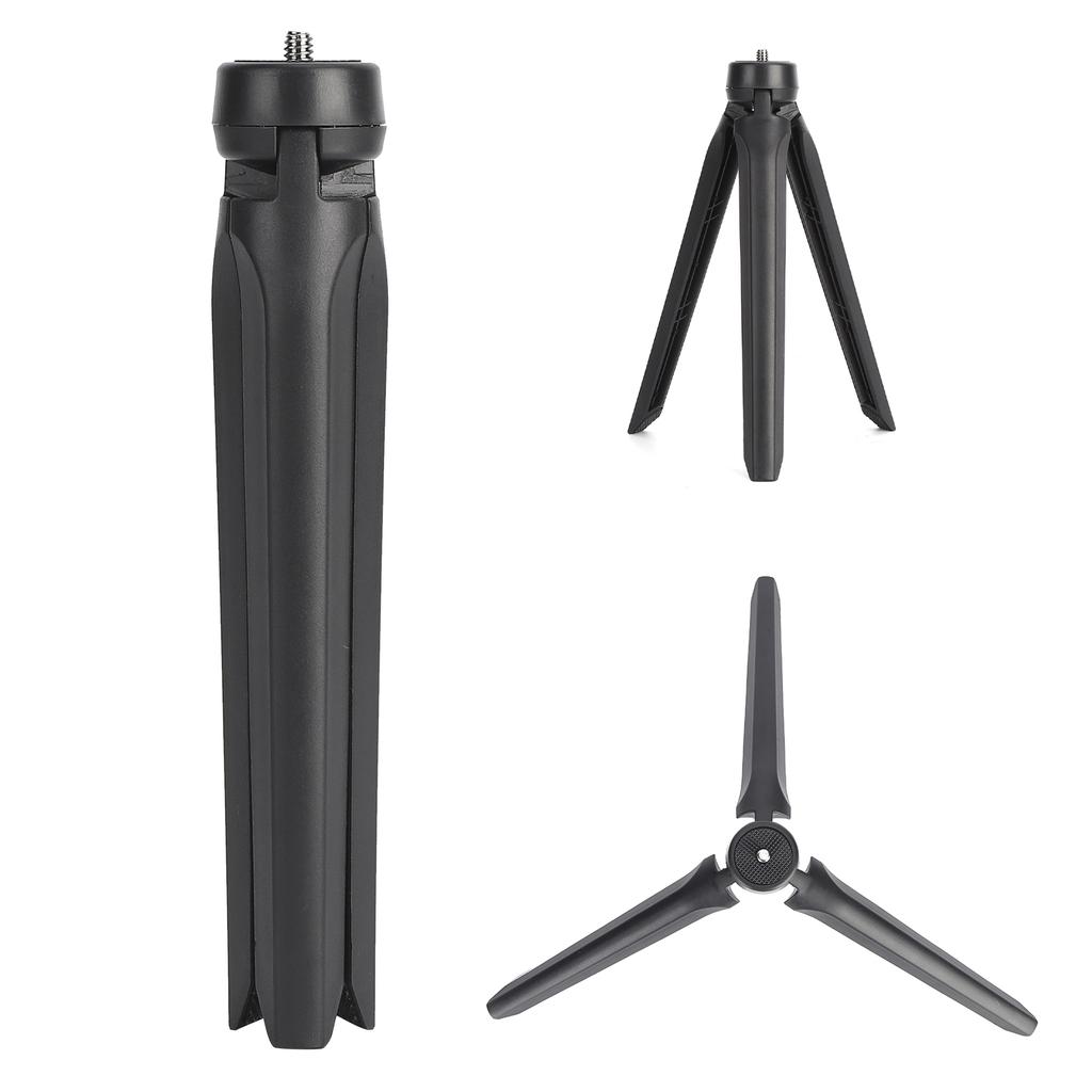 19cm Verstellbares Stativ Tragbares Fülllicht Desktop-Stativ 1/4-Zoll-Schraube Mini-Telefonhalterung