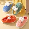 Stroking Cats Cotton Slippers Women's Autumn and Winter Indoor Home Plush New Thick-soled Children's Slippers Home