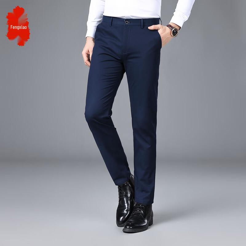 

Men s Straight-Leg Business Casual Long Pants 35