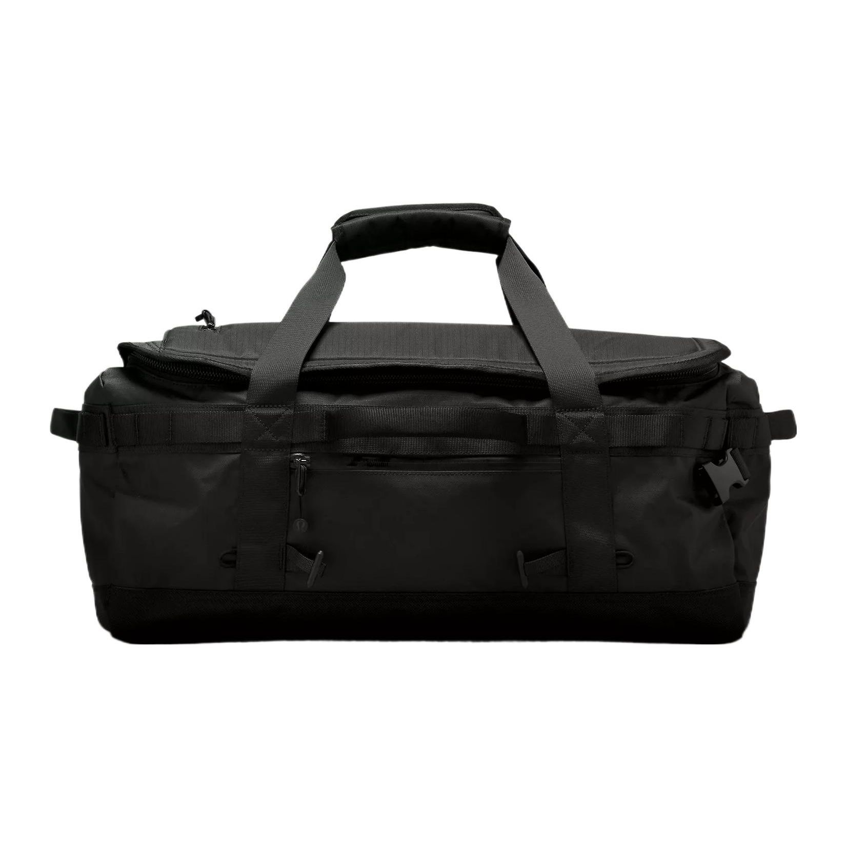 

Lululemon 45L Travel Casual Solid Color Large Capacity Zipper Closure Thermoplastic Polyurethane 2 In 1 Handheld Backpack Travel Bag LU9BAVS-0001 Black