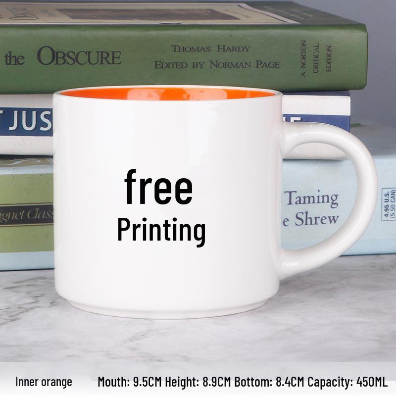 Kreative Keramiktasse mit individuellem Logo für Thermotransfer und Werbegeschenk