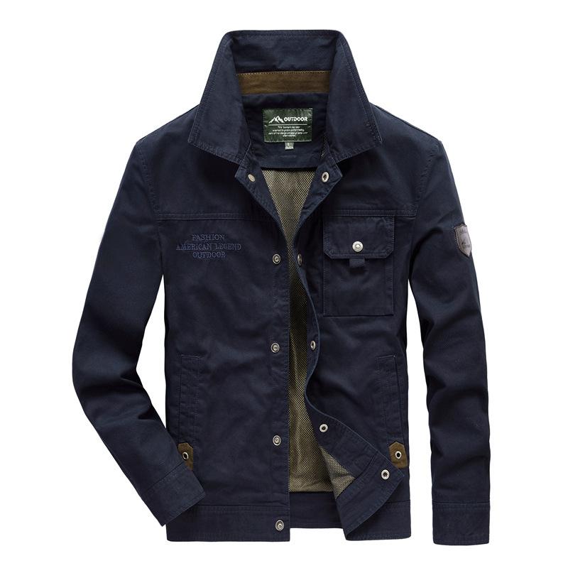 New Jacket Men's Casual Loose Plus Size Lapel Jacket Outdoor Men's Jacket