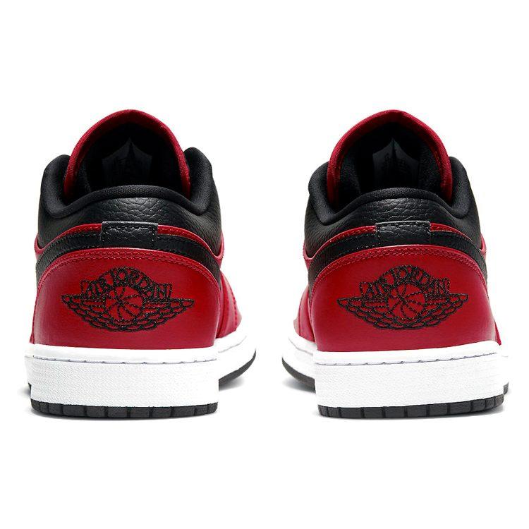 Air Jordan 1 Low 'Reverse Bred Swoosh texturizado' 553558-605