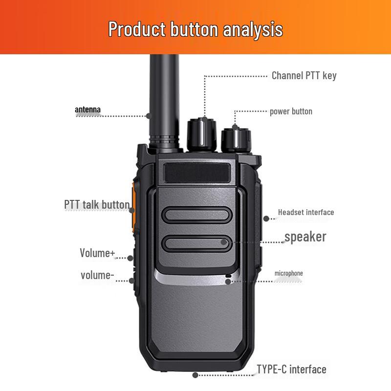 TRANCENT Professional High-Power Long-Distance Walkie-Talkie (CN version)