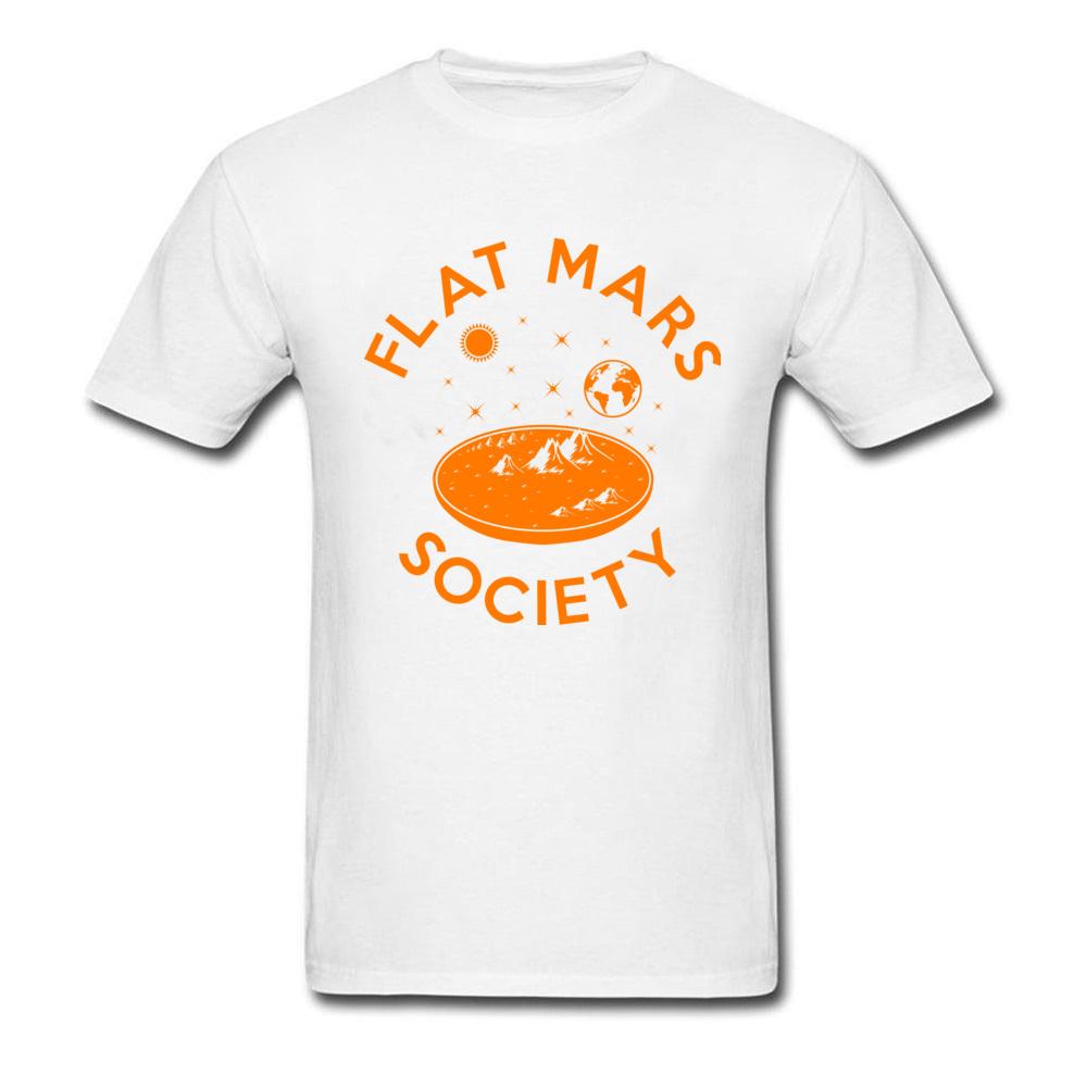 Koszulka Flat Mars Society Męska Kreatywny Design T-shirt Kreskówkowy Nadruk T-shirt Męska Bawełniana Czarna Odzież Litery Topy Koszulki Chłopięce