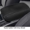 For Nissan Qashqai 2008-2014 2015 2016 2017 Suede Leather Car Armrest Box Protector Cover Central Control Interior Accessories