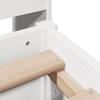 Solid Wood Bed with Shelf Without Mattress White 160x200 cm Pine