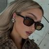 Small Square Frame Rice Nail Sunglasses - European American Style, Trendy Sun Protection Accessories