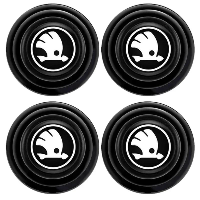 4pcs Car Door Shock Absorber Protection Sticker for Skoda Yeti Rapid Superb 3 Fabia Kodiaq Karoq Octavia VRS Roomster Scala  ZJ9