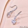 [AVANCE] Heart Stone Earrings Necklace for Women - Sparkling, Cute, Simple (Earrings)