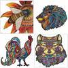 Wooden Animal Puzzle Set With Irregular 3d Shapes For Creative Kids And Adults