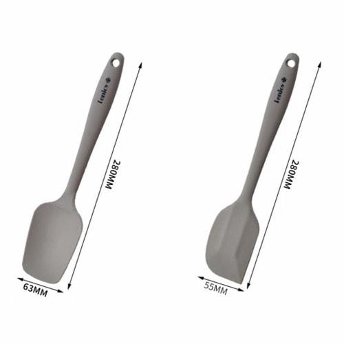 Heat-resistant Silicone Spatula, Rubber Spatula, Set of 2, One-piece Design, Cake Cleaner, Cooking Spatula, Kitchen Utensils, Baking Tools, Baking Too