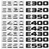 Car Rear Trunk Number Letter Sticker Tail Box Emblem Badge for Mercedes Benz E Class E300 E320 E350 E400 E420 E430 E500 E550