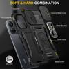 Armor Series For Xiaomi Redmi 13C 4G/5G/13R 5G/Poco M6 5G/Poco C65 4G Phone Case with Slide Camera Cover