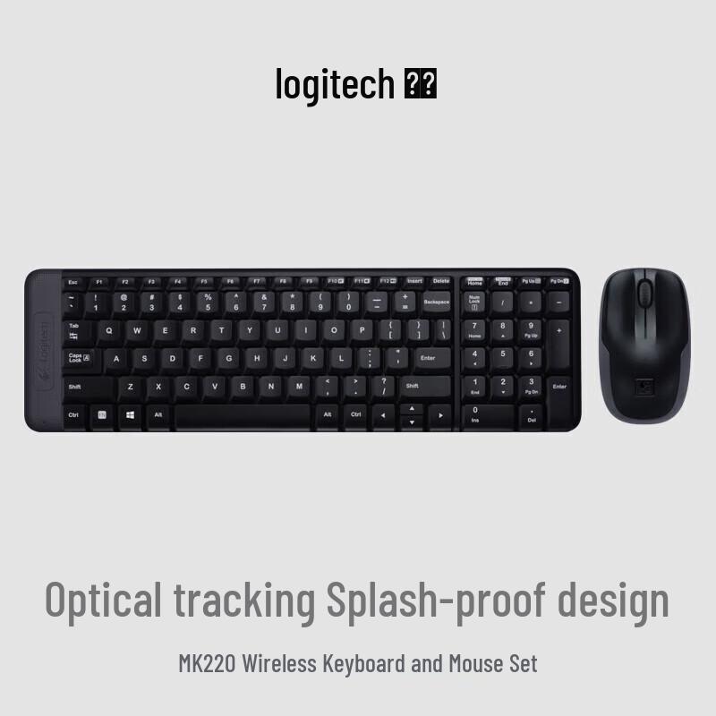

Logitech MK220 Wireless Keyboard and Mouse Combo