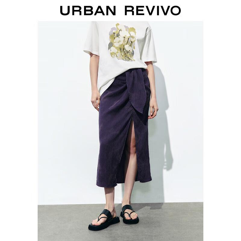 

UR 2024 Autumn Women s Pleated Long Straight Skirt M