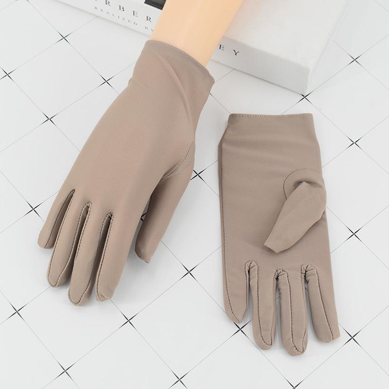 Unisex Thin Spandex Gloves for Driving & Dance In Black/White