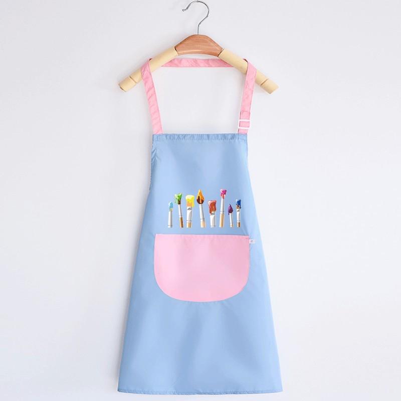 Waterproof Kids' Art Smock Apron for Boys - Kindergarten to Art Students