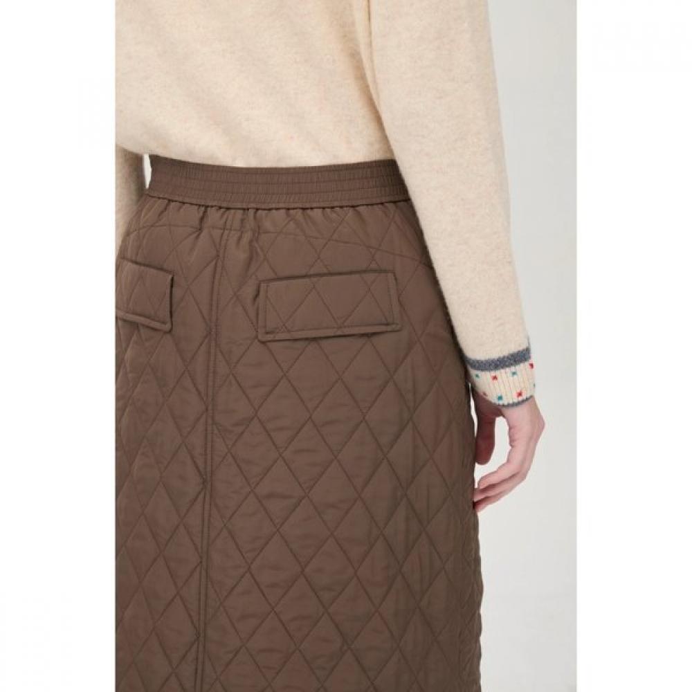Benetton Quilted Button Skirt Baske1561