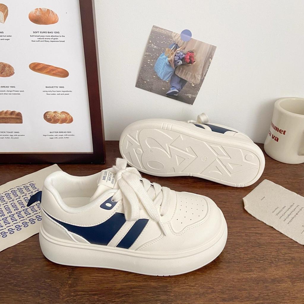 Ins22 autumn shoes platform bread new sports student casual board shoes
