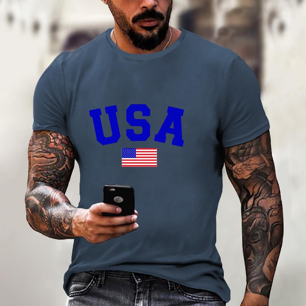 Męski T-shirt z krótkim rękawem z nadrukiem na Dzień Niepodległości