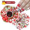 Nail Art Christmas Bells Snowflake Elk Snowman Nail Art Ornaments Halloween Kid Funny Ghost Pumpkin Nail Accessories
