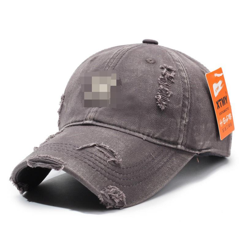 Distressed Baseball Cap Women Unisex Trendy Embroidered Letter Sun Visor Dad Hat