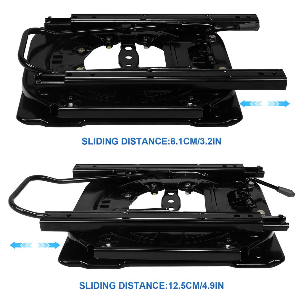 3mm Steel Plate Heavy Duty Seat Swivel Base 360 Degree Rotatable Rotating Seat Base W/ Slider for RV Van Camper Boat Truck & Bus