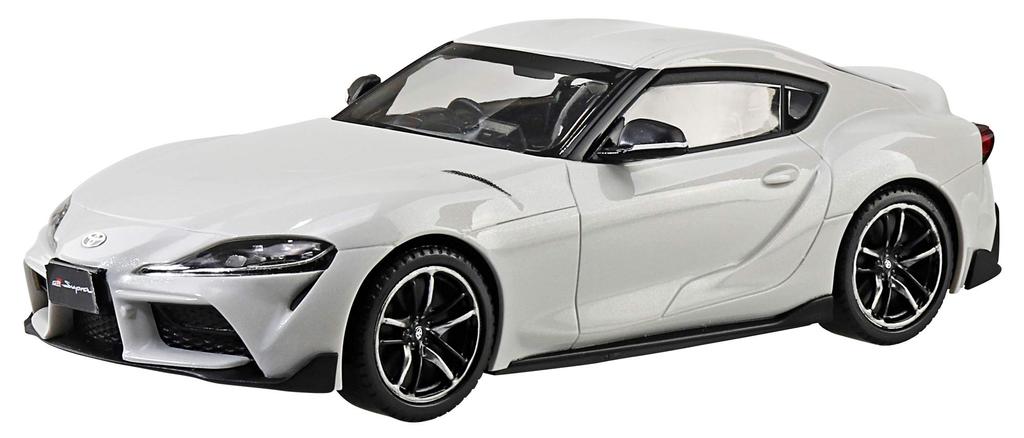 AOSHIMA The Snap Kit Series Toyota GR SUPRA White Metallic Color Coded Plastic Model 1/32 10-B