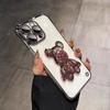 Borderless, Suitable for Apple 16proMax, Sand Violent Bear Phone Case, IPhone15 Ultra-thin Anti-drop Case