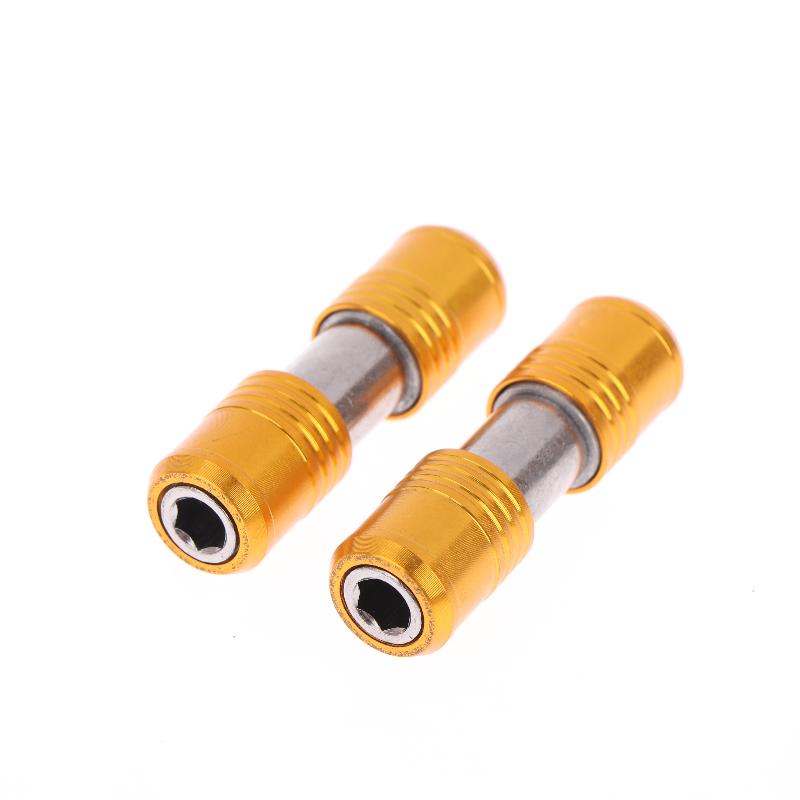 1/2Pcs High Quality Carbon Steel Double Head Screwdriver Bit Holder 1/4" Hex Quick Release Extension Rod Power Tools