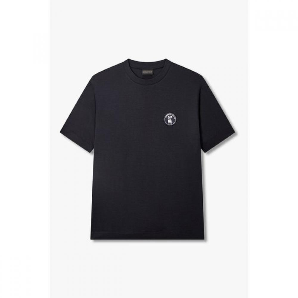 Emporio Armani Men S Dog Logo PaTch Crewneck T ShirT A516126048 S