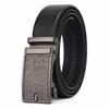 Men's Top-Layer Cowhide Leather Belt with Automatic Buckle - Genuine Leather Business Casual Pants Belt