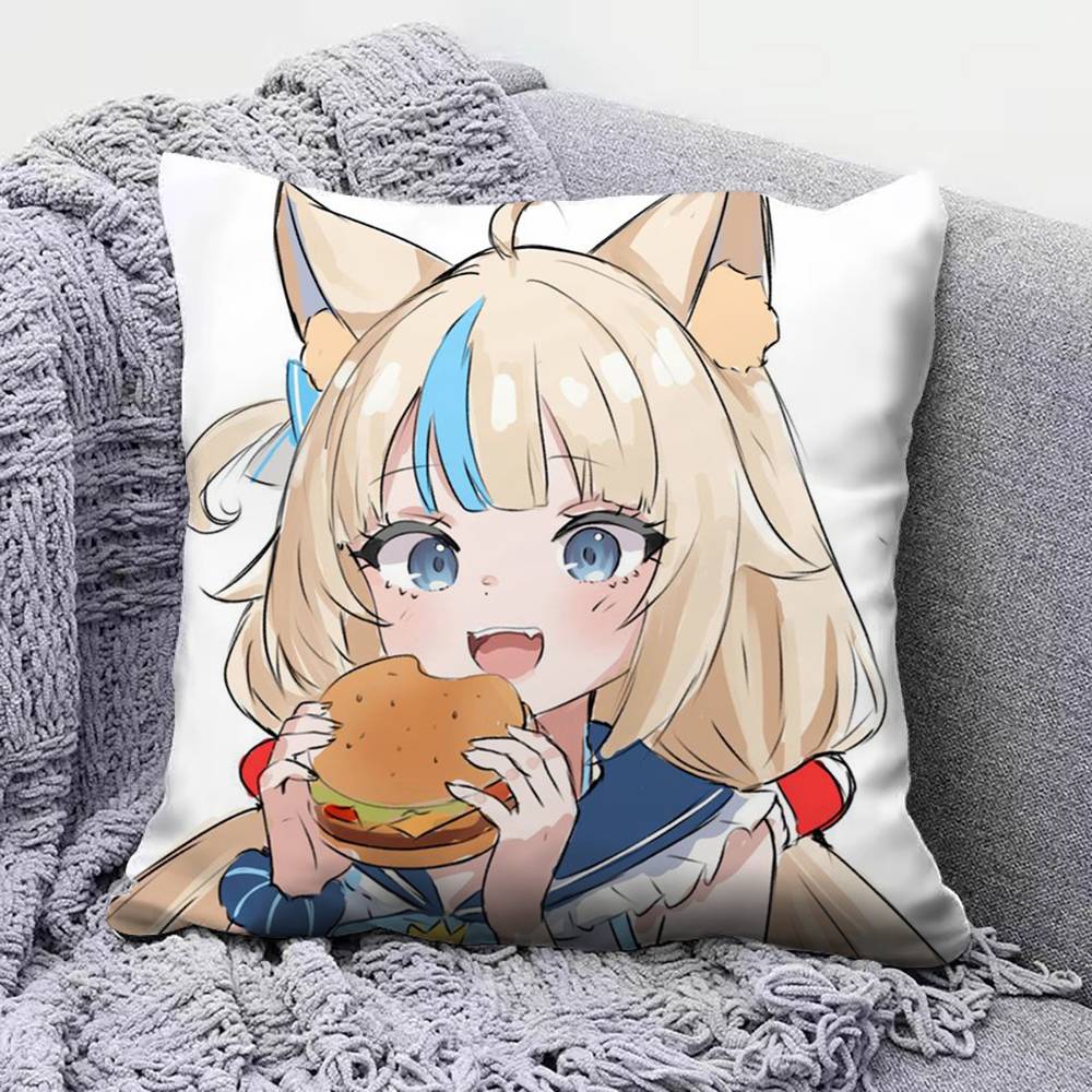 Sameko Saba CCute VTuber  Home Sofa Cushion Covers and Aecorative Custom Pillow Covers