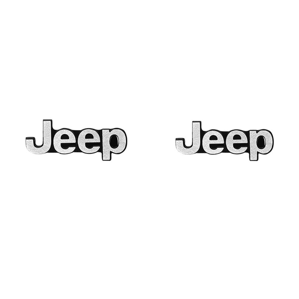 2/4pcs 3D Aluminum Car Audio Speaker Emblem Sticker Badge Decoration For Jeep Renegade Grand Cherokee Compass Wrangler Gladiator