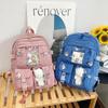 Elementary school bag new backpack fashion Harajuku backpack school season