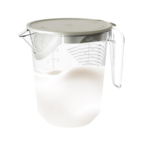 Transparent Measuring Cup - 1000ml Multifunctional Filter Measuring Cup with Egg and Milk Whisk, Graduated Measuring Cup, 4 Capacity Units, Mixing Ket
