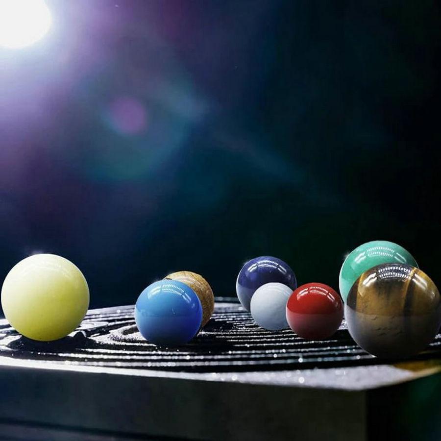 Crystal Sphere Ball Kit 9 Planets Solar System Gemstones Sphere Galaxy Universe Model Celestial Creative Gift Home Jewerly DIY