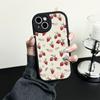 Ins Strawberry Phone Case For iPhone 17 16 14 13 12 11 Pro Max Cover For iPhone 16 15 Pro Shockproof Anti-fall Protective Cover