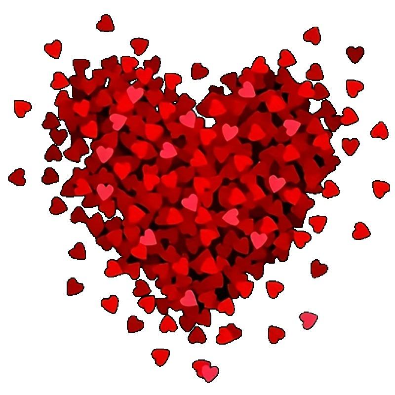 Women Loose T Shirt Black Heart Print Valentine Day Casual Top