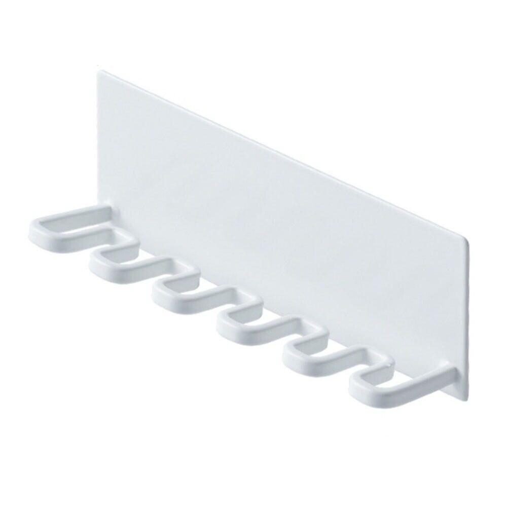 

Wall-mounted Toilet Hanger Shelf 5 Slots Bathroom Organizer Toothbrush Storage Rack Bathroom белый